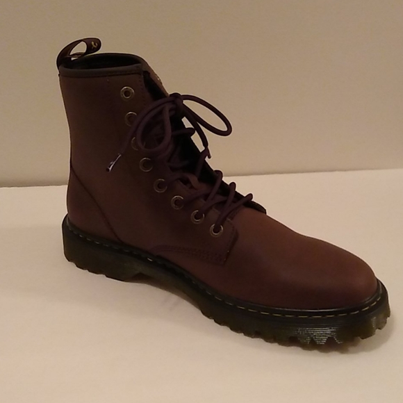 Dr. Martens Men's Awley Brown Leather Lace-Up - Picture 2 of 7